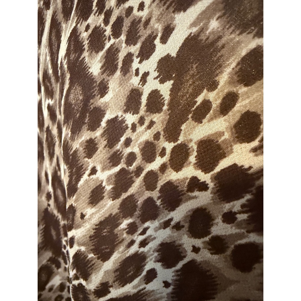 Love 21 Women Brown Leopard Print Maxi Skirt XS High Waist Lined Animal Print‎ - Picture 6 of 6